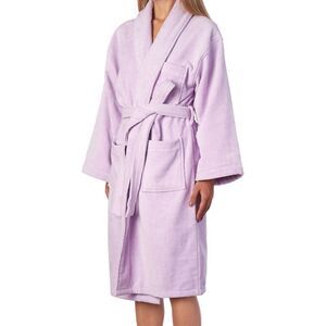 AlpineSwiss Blair Women Cotton Terry Cloth Bathrobe Shawl Collar Velour Spa Robe